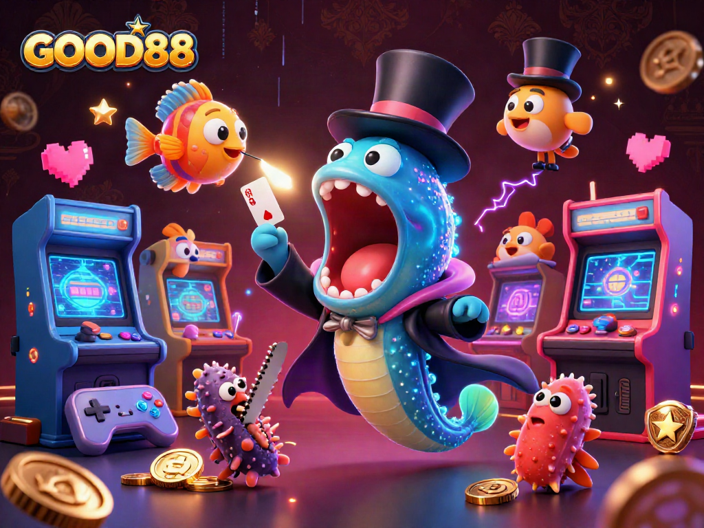 Engage with the excitement of GOOD88 casino games featuring vivid characters and dynamic elements.