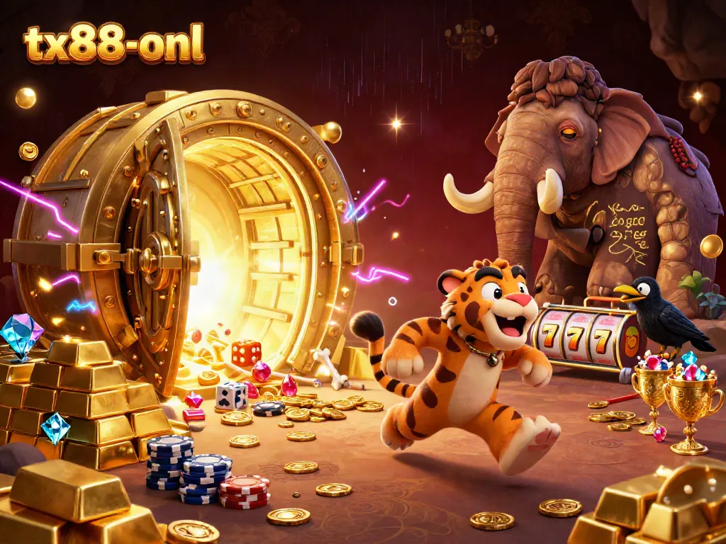 Catch the exhilarating action at tx88-onl with caveman and sabertooth duo managing a vibrant casino adventure.