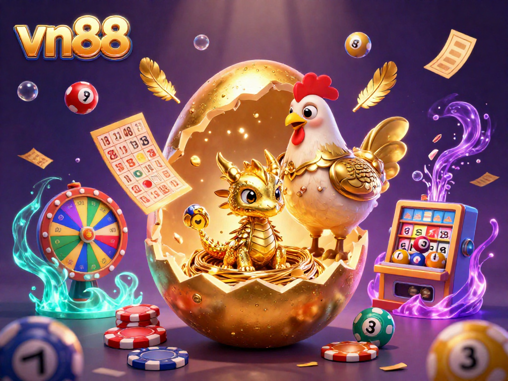 Engage with vn88 at our dynamic casino scene featuring golden dragon and vibrant lottery games.