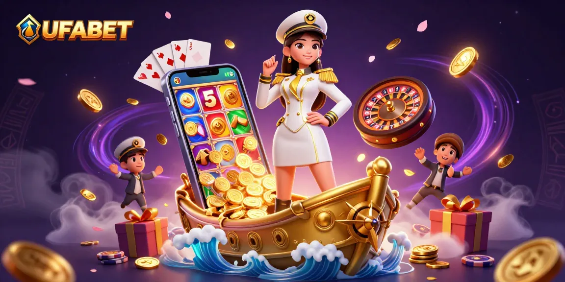 Win with UFABET at this vibrant casino scene showcasing lucrative games and bonuses.