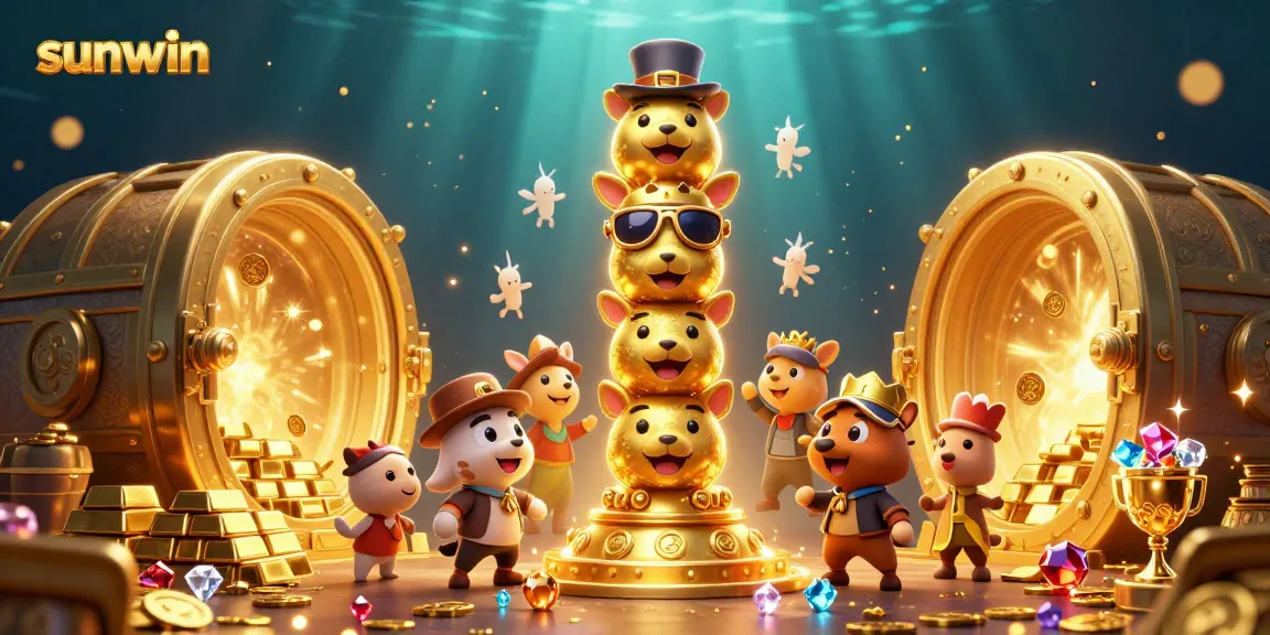 Engage in thrilling sunwin casino action amidst shimmering treasures and enchanting totem poles.