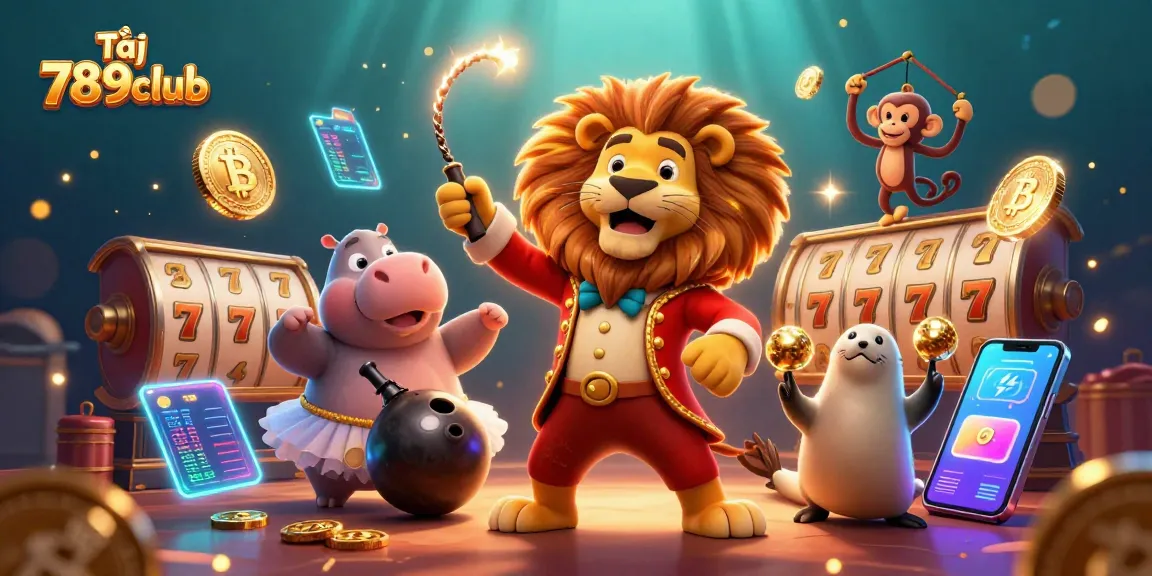 Tải 789club and triumph in immersive gaming with vibrant 3D casino characters.