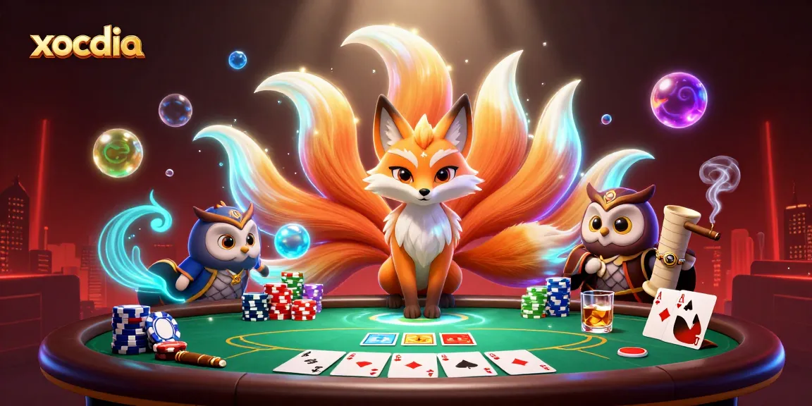 Experience exciting xocdia gameplay with vibrant animated characters in a rich casino setting.