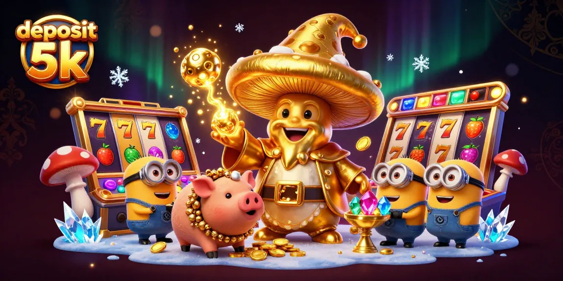 Engage in thrilling gameplay at deposit 5k online casino showcasing vibrant slot reels and magical elements.