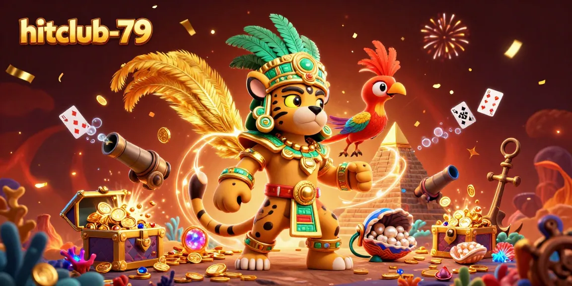 Engage with the vibrant world of hitclub-79, showcasing a dynamic gaming scene filled with treasures and excitement.