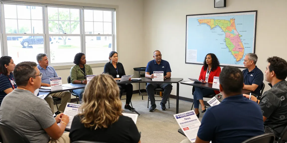Voters discussing Casey Askar's past controversies at a local community center.